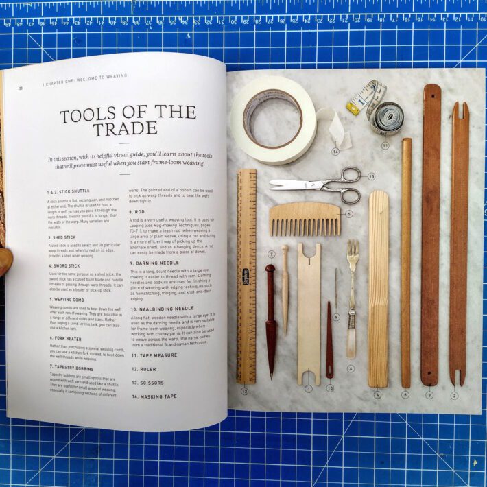Fiona Daly_Weaving on a little loom_4